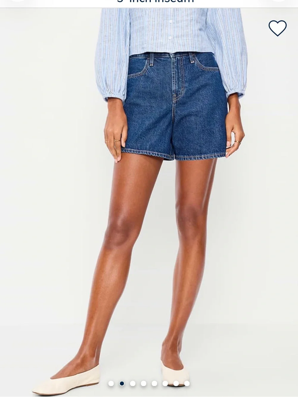 Old Navy Blue High-Rise Wow Baggy Short